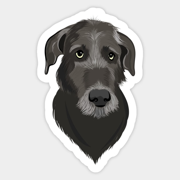 Irish Wolfhound - Cleopatra Sticker by AliScarletAdams